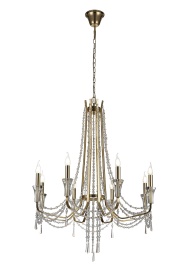 IL31754  Armand Pendant 8 Light (Requires Construction/Connection) French Gold